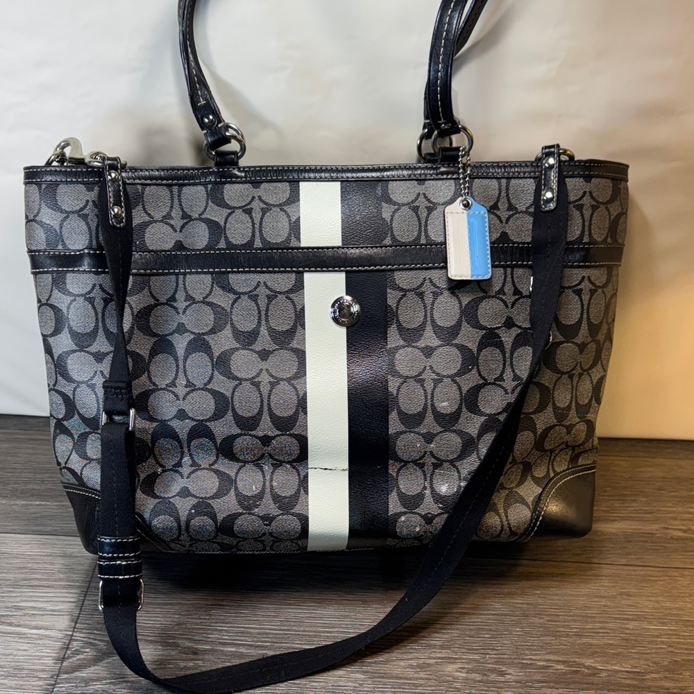 Coach Sig. Heritage Baby Diaper ,Travel ,Laptop , F14475